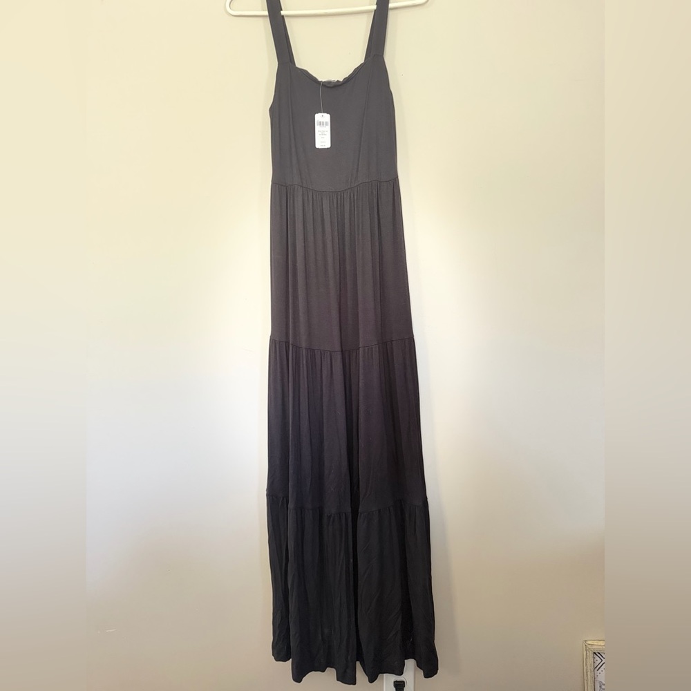 Sleeveless Black Tiered Maxi Dress - Sonoma